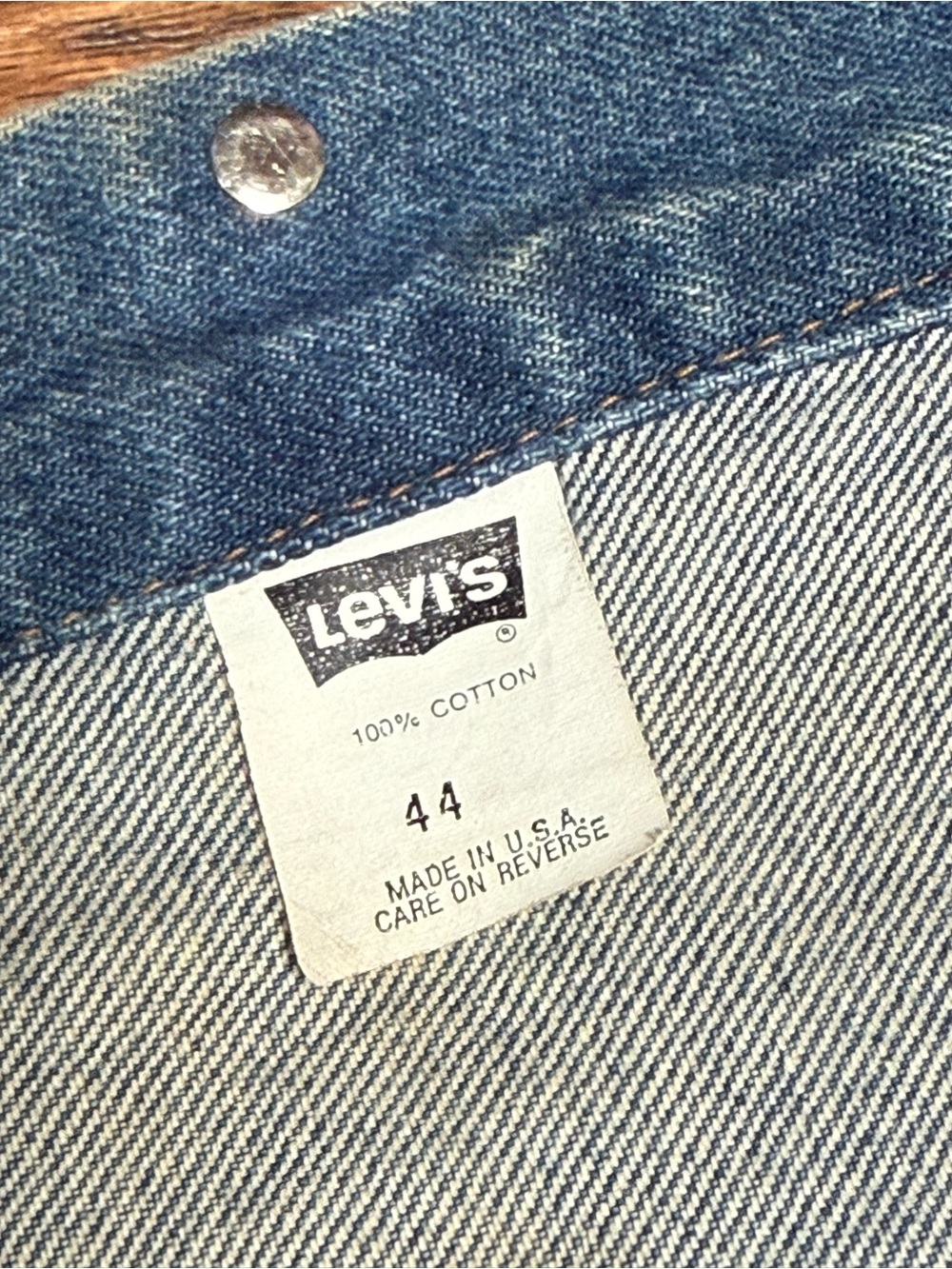 Levi’s 70506 Denim Trucker Jacket USA Made Medium Wash Size 44( vintage ) - Picture 9 of 11